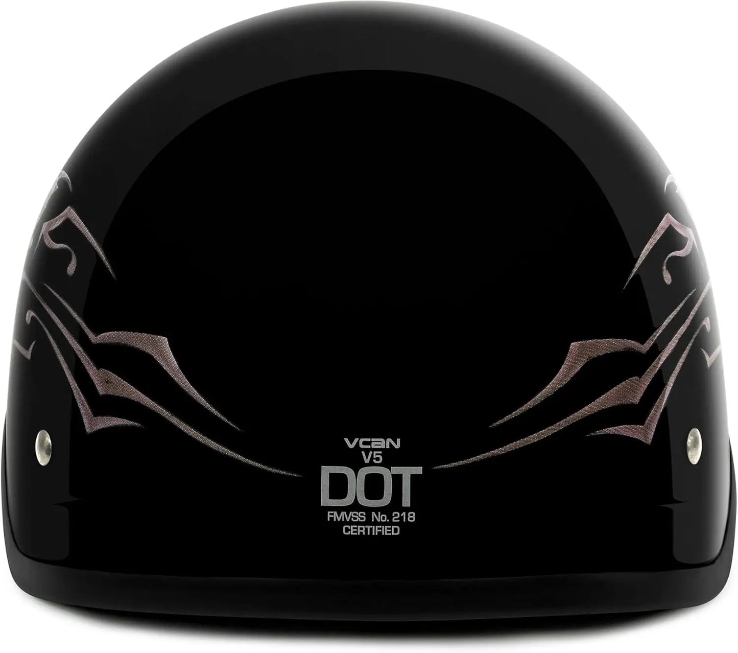 Intricate Butterfly Motorcycle Half Helmet For Safety And Style