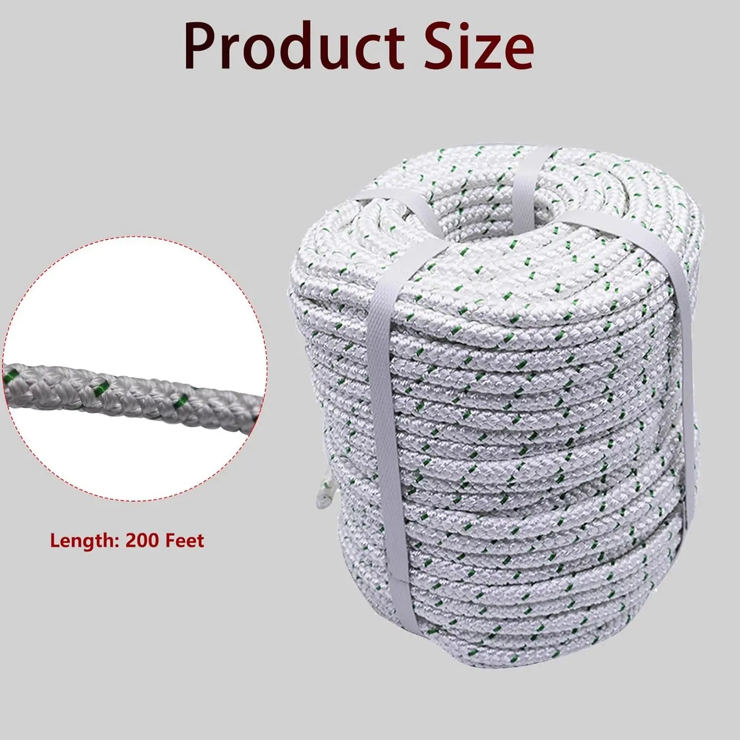 Double Braid Polyester Rope For Outdoor Use Tree Work Camping