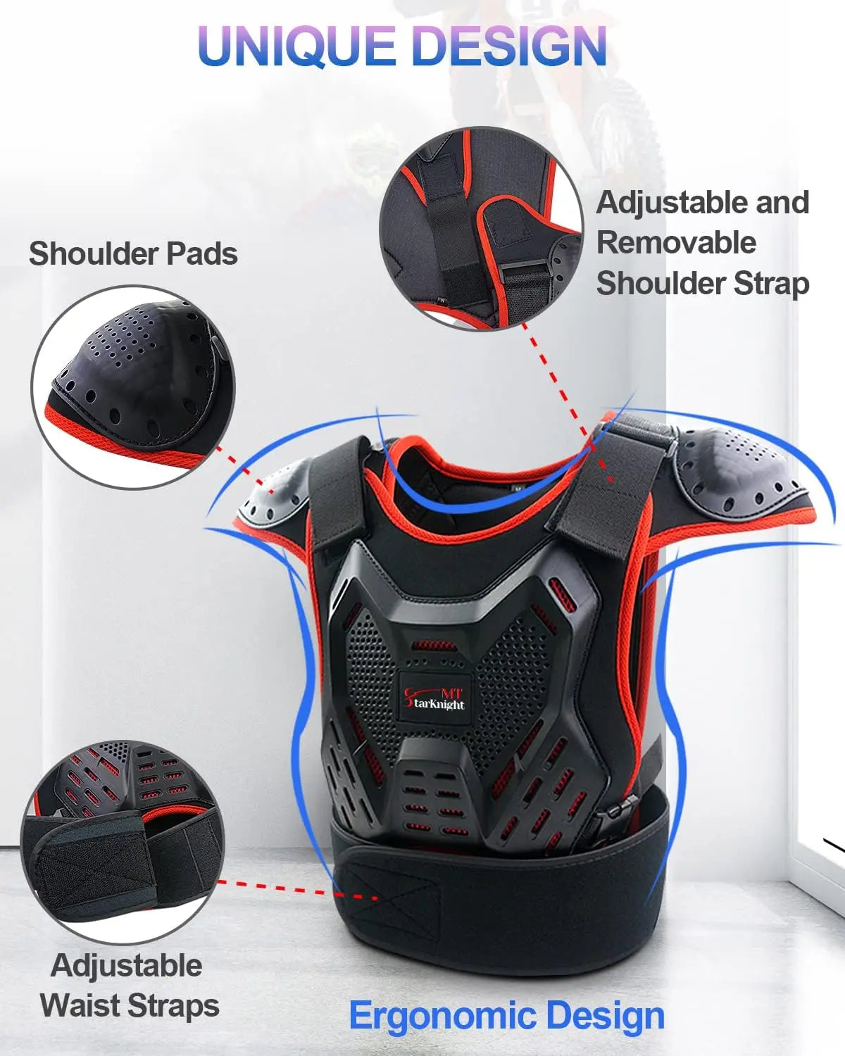 Youth Motorcycle Protective Armor Suit for Boys and Girls