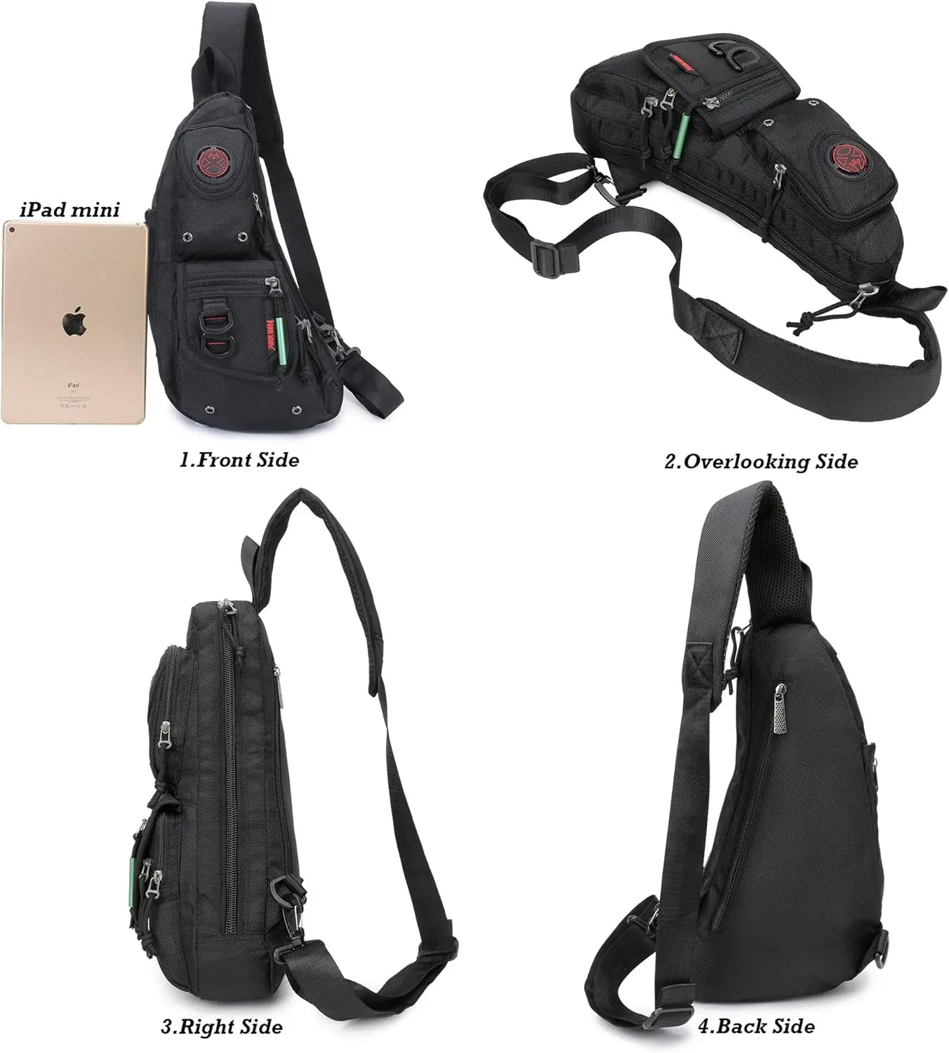 XMSJ Sling Backpack Crossbody Bag For Men Women Outdoor Travel