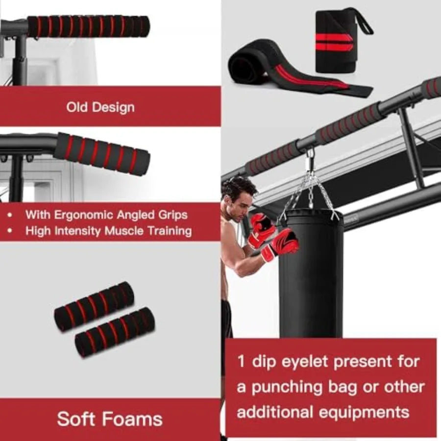 YAO HUI HUANG Pull Up Bar Doorway With Ergonomic Grip