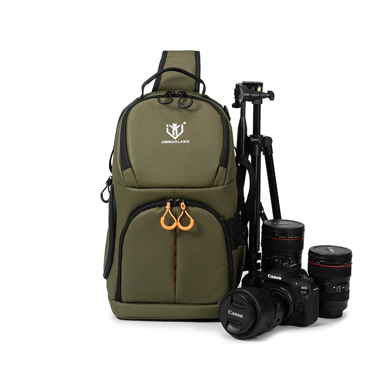 JINNUOLANG Waterproof Travel Camera Bag For DSLR And Lenses Crossbody