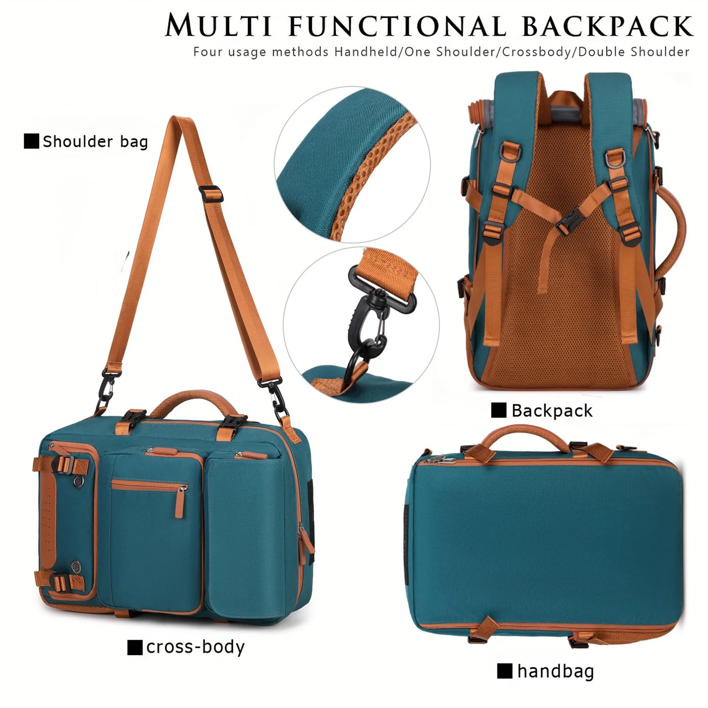 NONECN Backpack With Shoe Compartment Travel Laptop Carry On Luggage