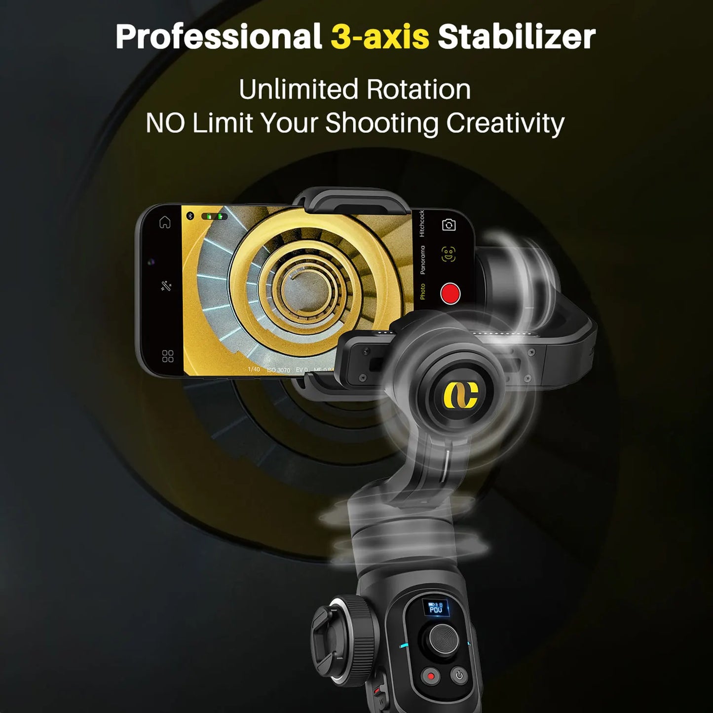 Aoch AOCHUAN Smart S2 Gimbal Stabilizer For Smartphones