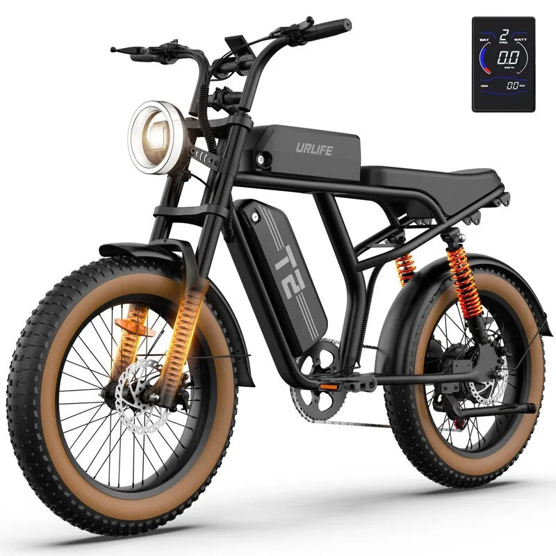 URLIFE Peak 1500W Electric Mountain Bike Removable Battery