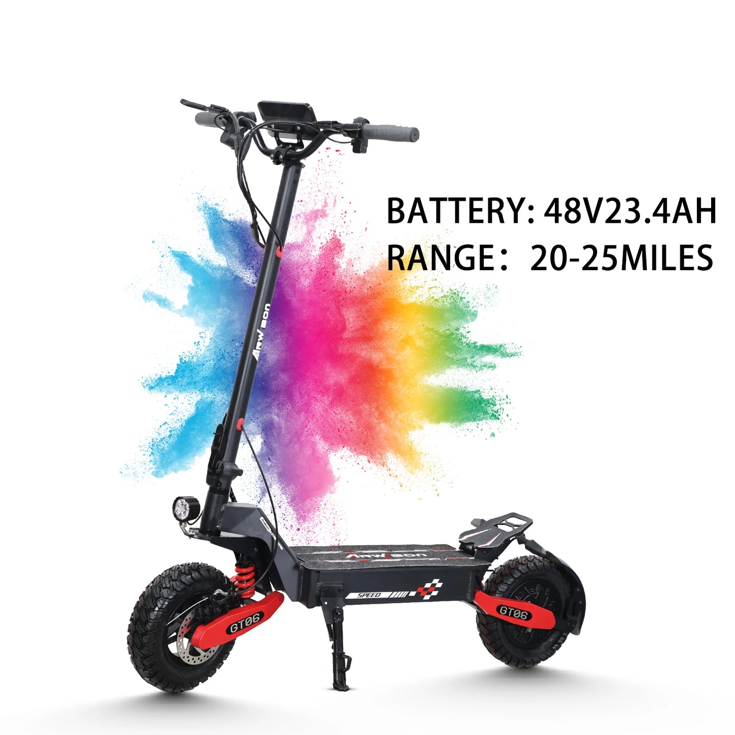 Arwibon GT06 1200W Foldable E Scooter For Adults Offroad