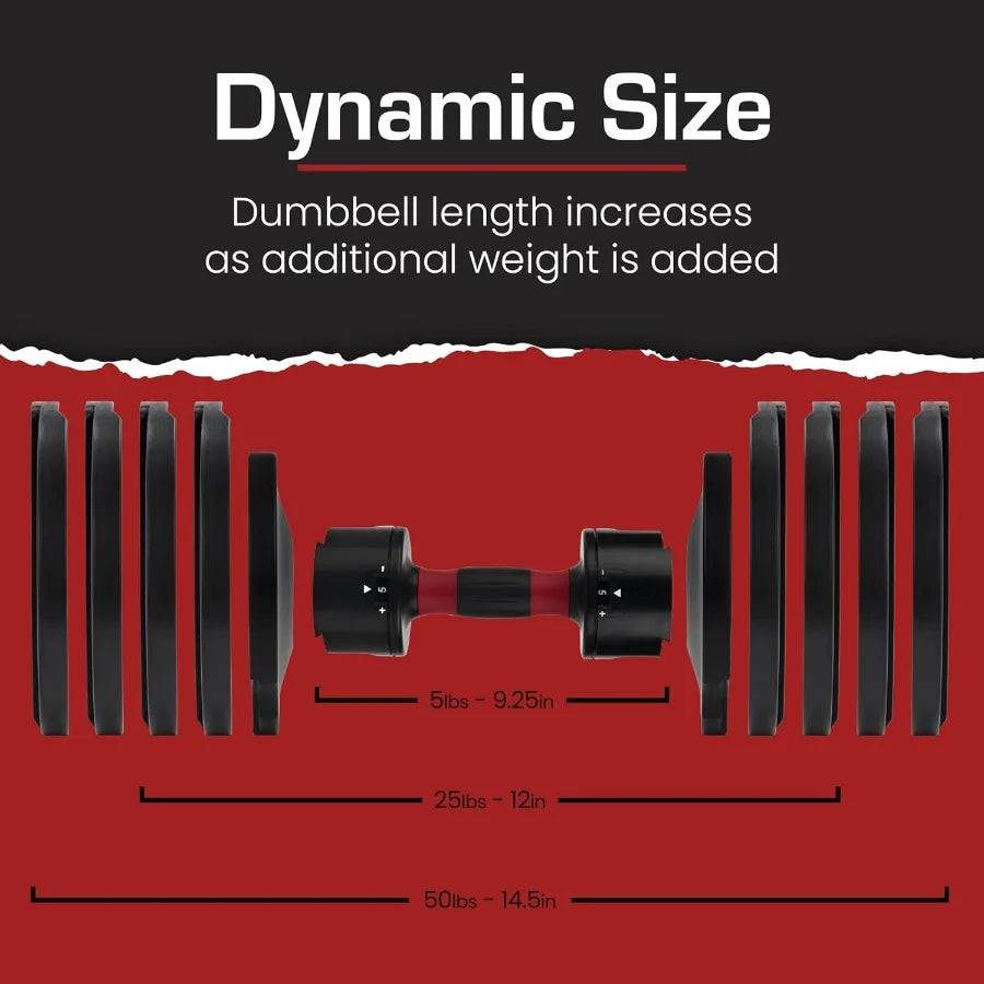 SHXI Adjustable Dumbbell Set For Strength Training Home Gym