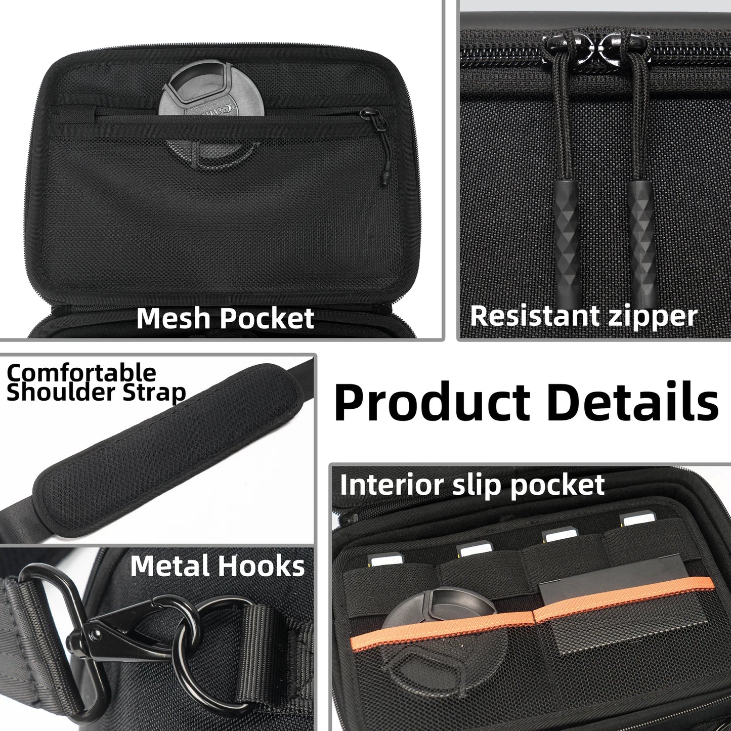 Besnfoto X01 Hard Shell Waterproof Camera Bag With Dividers