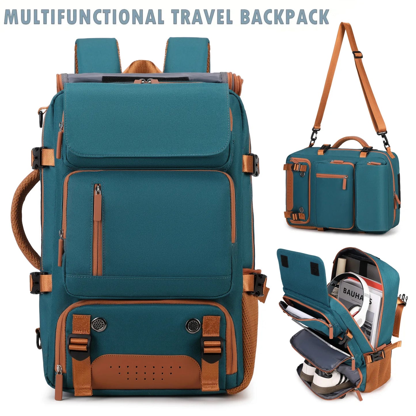 NONECN Backpack With Shoe Compartment Travel Laptop Carry On Luggage