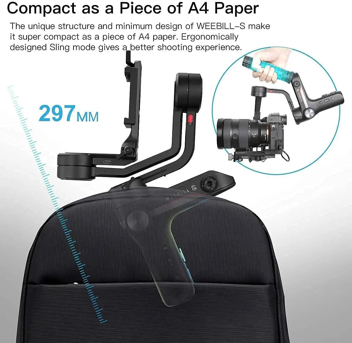 Weebill S Gimbal Stabilizer For DSLR And Mirrorless Cameras