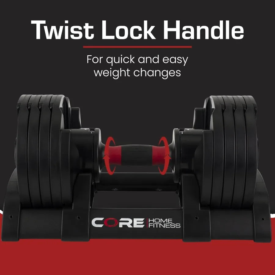 SHXI Adjustable Dumbbell Set For Strength Training Home Gym