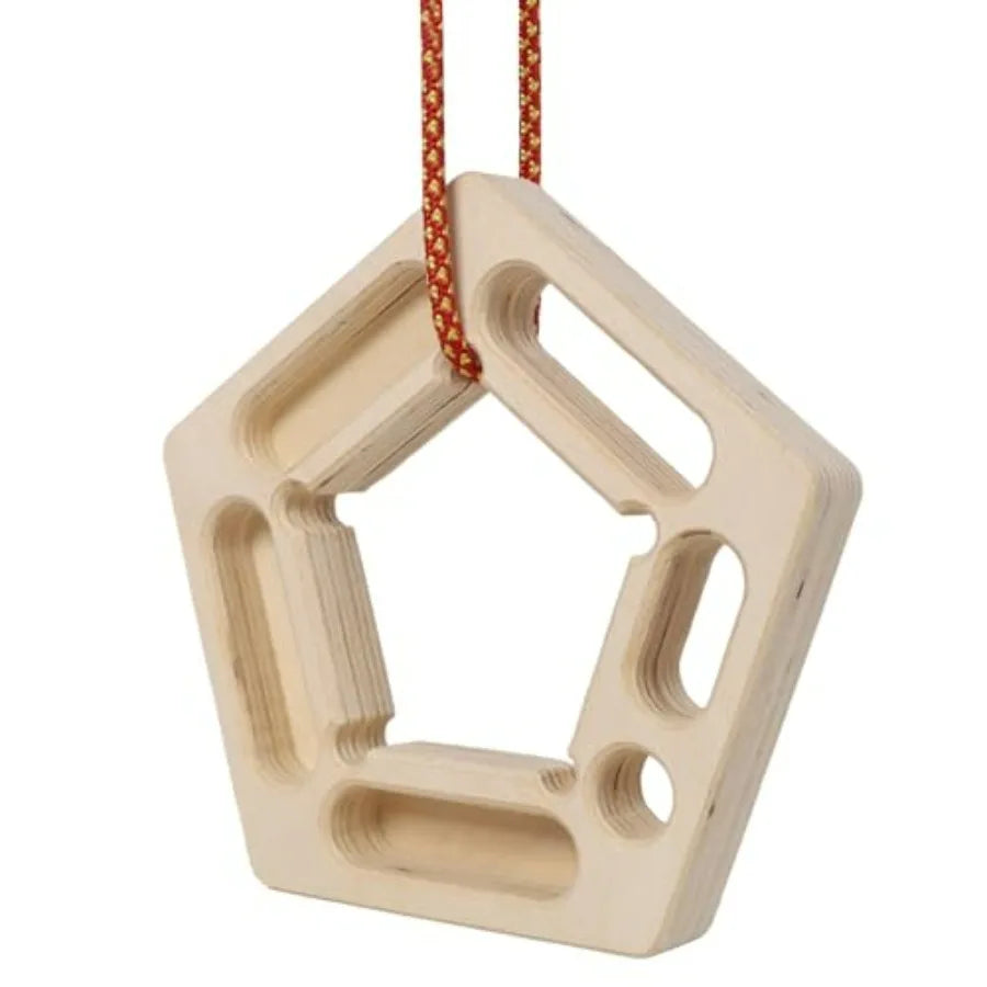Two Pack Rock Climbing Hangboards Wooden Fingerboard Trainers for Grip
