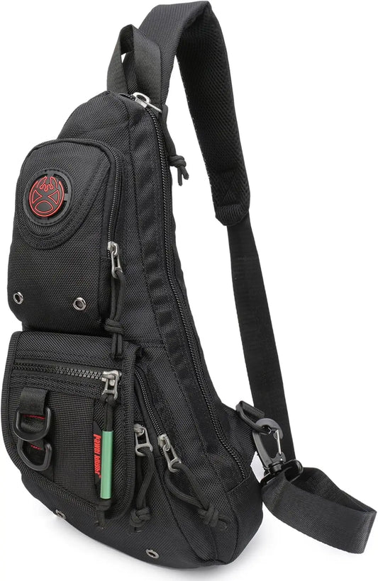 XMSJ Sling Backpack Crossbody Bag For Men Women Outdoor Travel