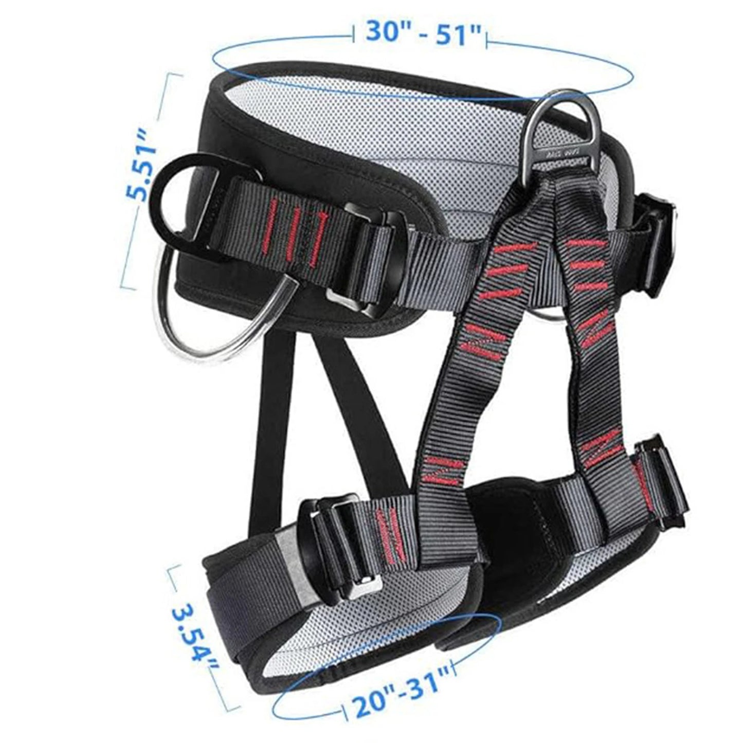 Adjustable Half Body Harness For Waist Safety In Roofing Climbing