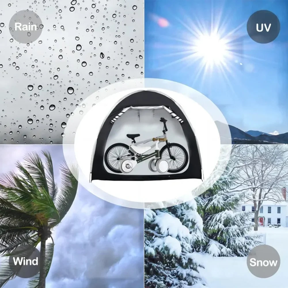 Outdoor Foldable Bicycle Shelter Tent Waterproof Portable Storage