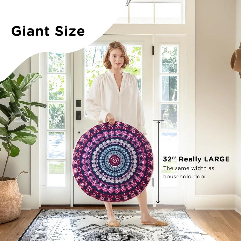 Codi Meditation Floor Pillow Set Bohemian Mandala Cushions