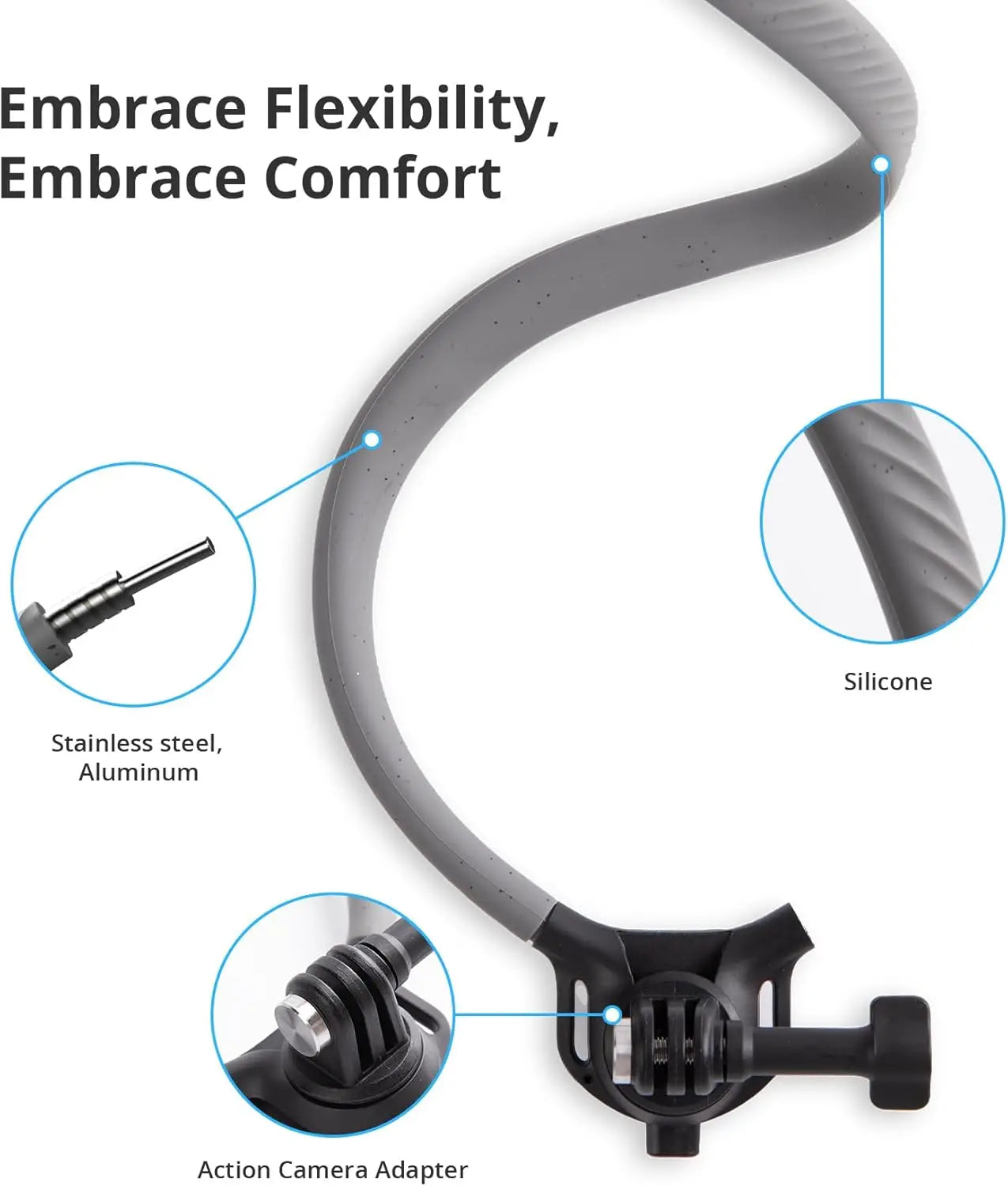 PGYTECH Caplock Neck Mount Chest Mount For GoPro Insta360
