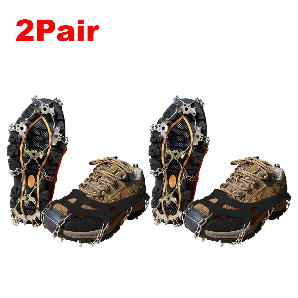 Snow Spikes Crampons Ice Cleats Anti Slip For Hiking Boots