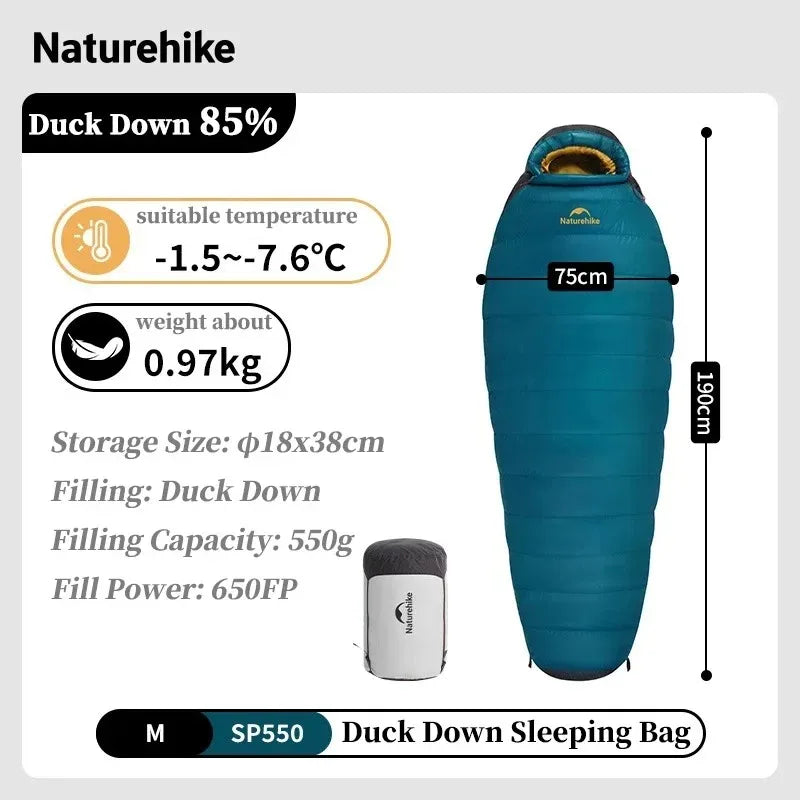 Naturehike Snowbird Duck Down 650FP Mummy Sleeping Bag