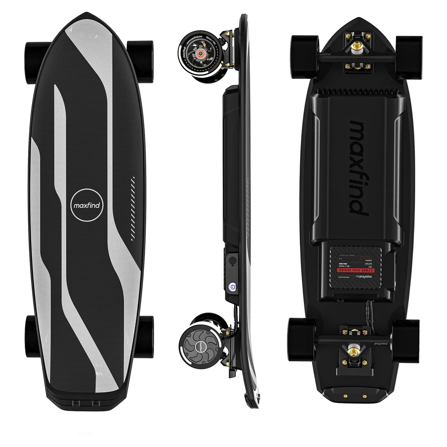 Maxfind Cyber Mini Air Electric Skateboard With Remote Lights