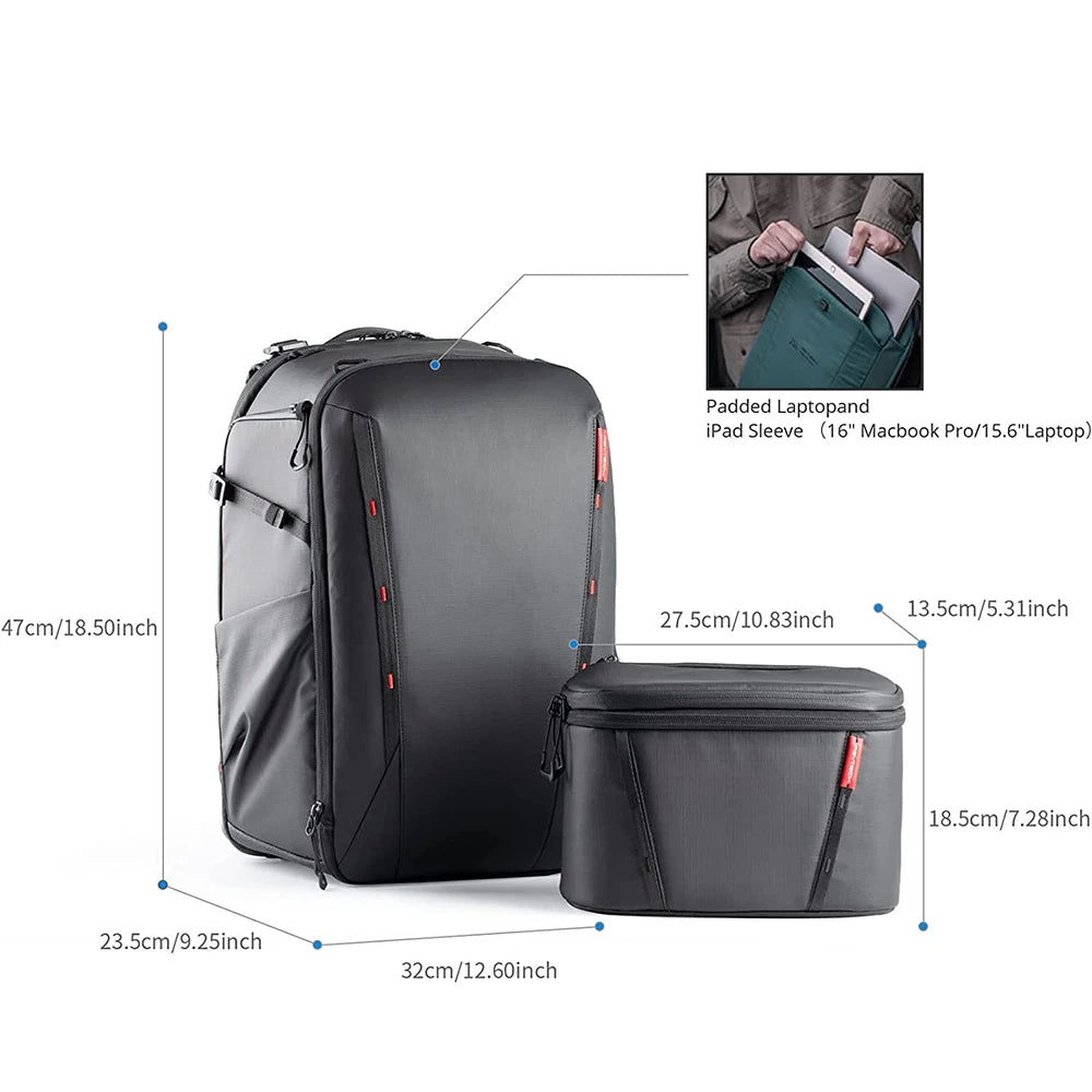 PGYTECH OneMo 2 Camera Backpack Waterproof With Shoulder Bag