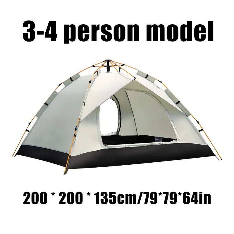 Pakicetus Automatic Quick Opening Camping Tent Two Door Design
