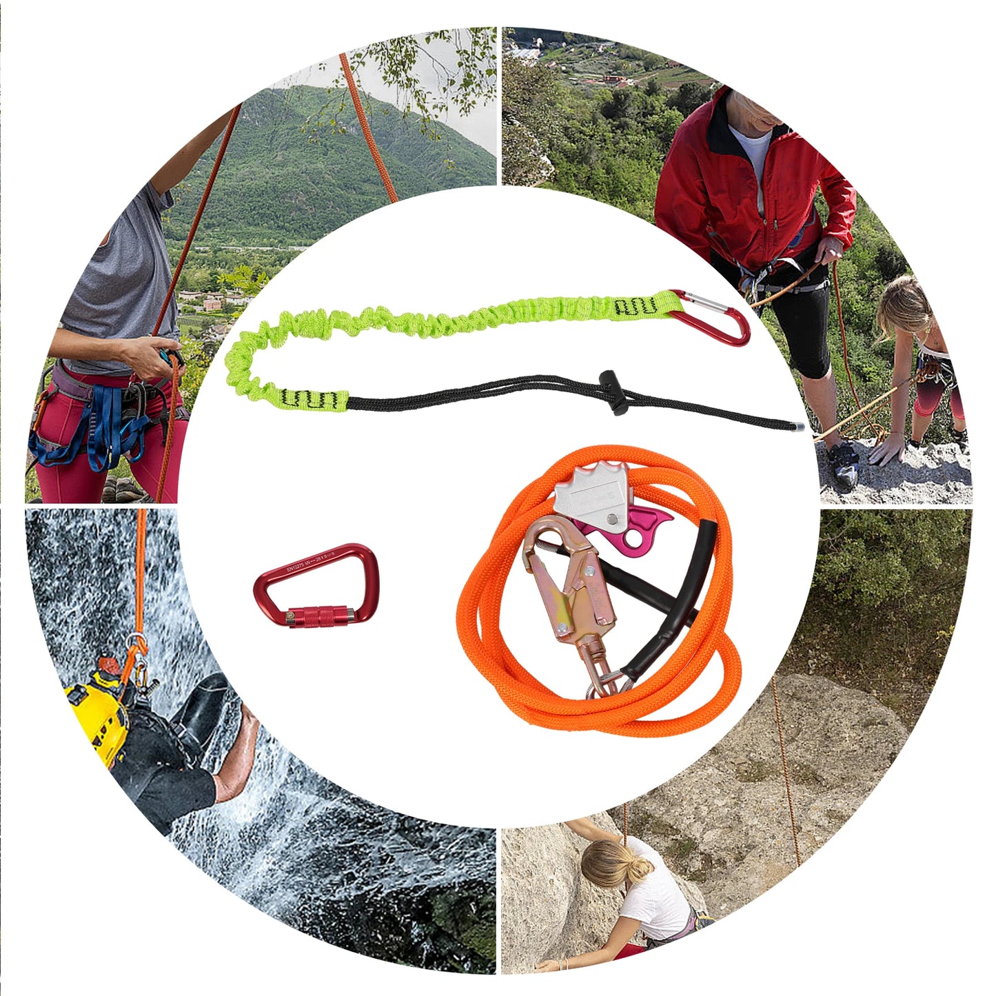Sling Tree Descent Rope With Triple Locking Carabiner