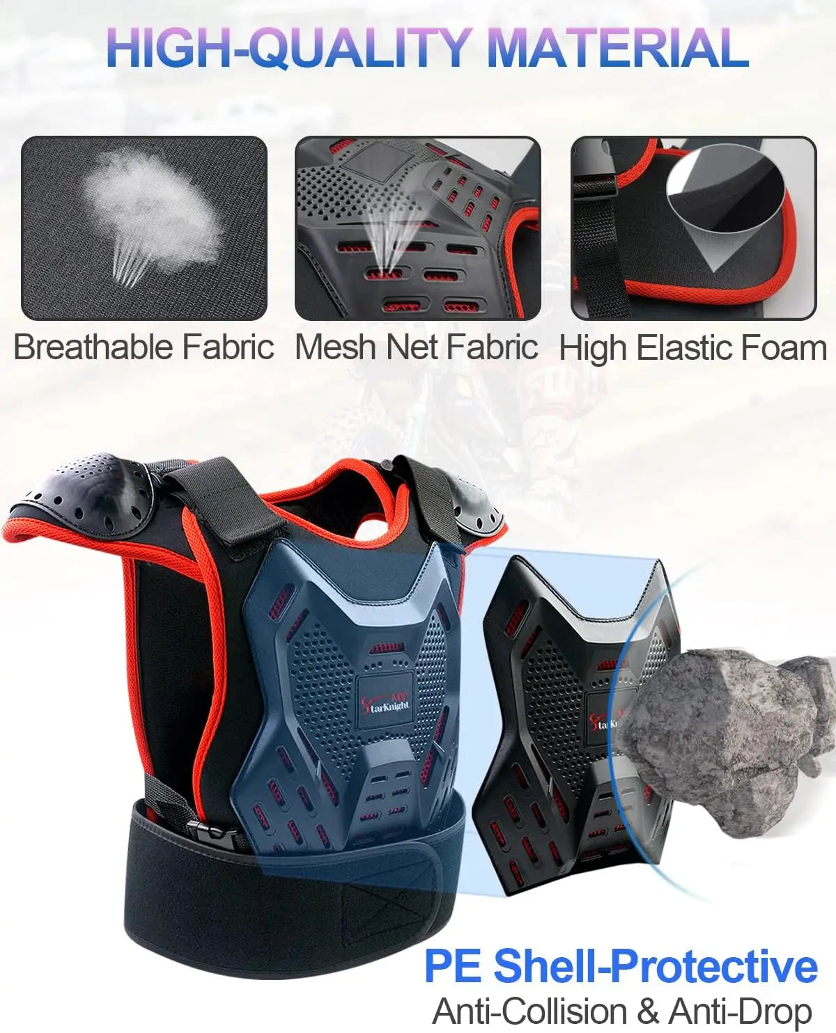 Youth Motorcycle Protective Armor Suit for Boys and Girls