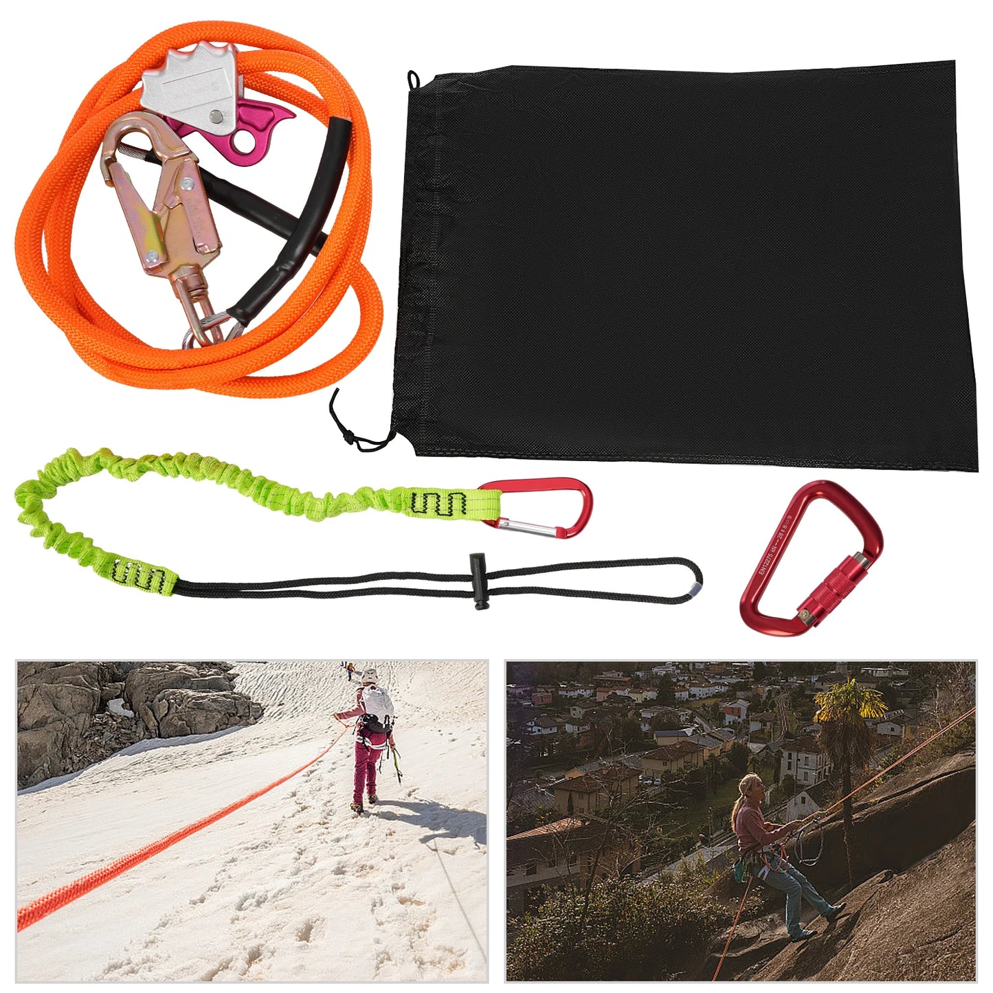 Sling Tree Descent Rope With Triple Locking Carabiner