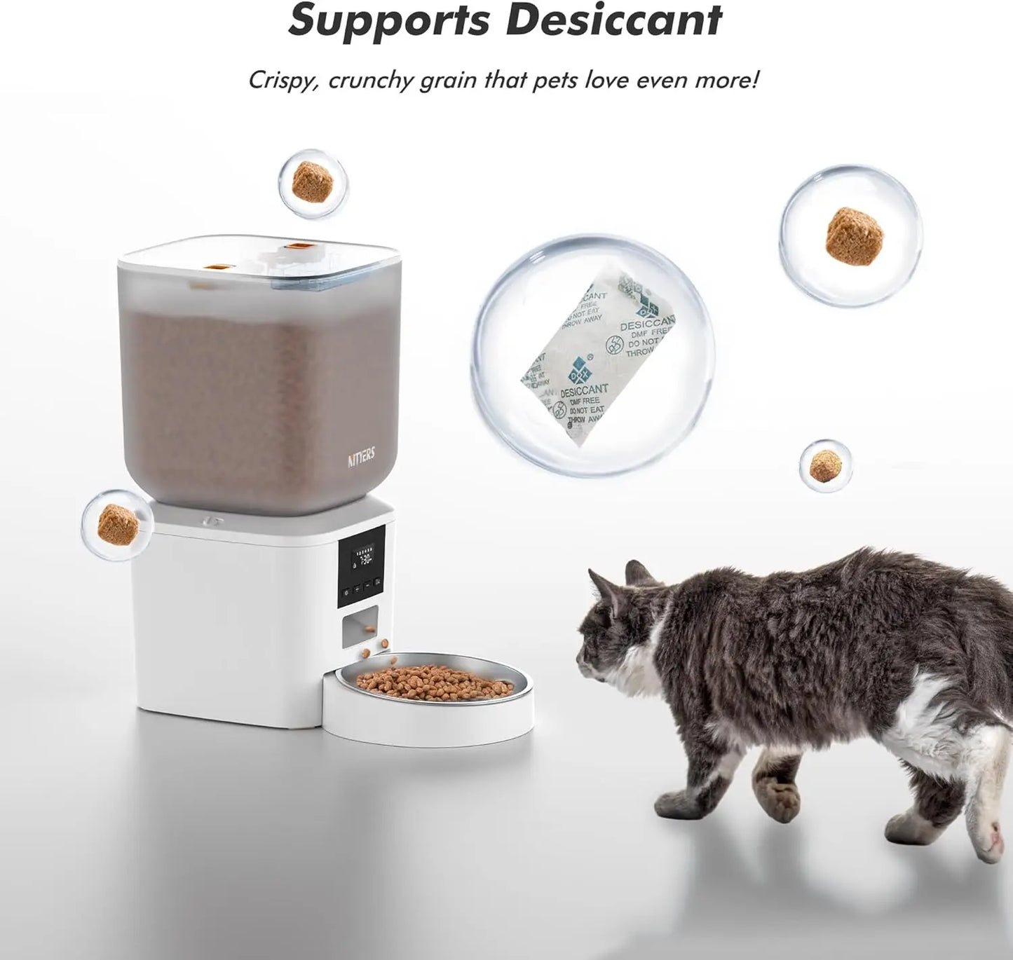Automatic Pet Feeder 8L Timed Feeding For Dogs And Cats
