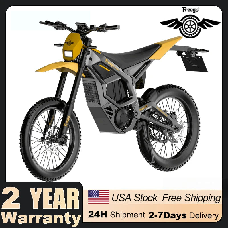 Freego 8000W Electric Dirt Bike Mid Drive Off Road Ebike