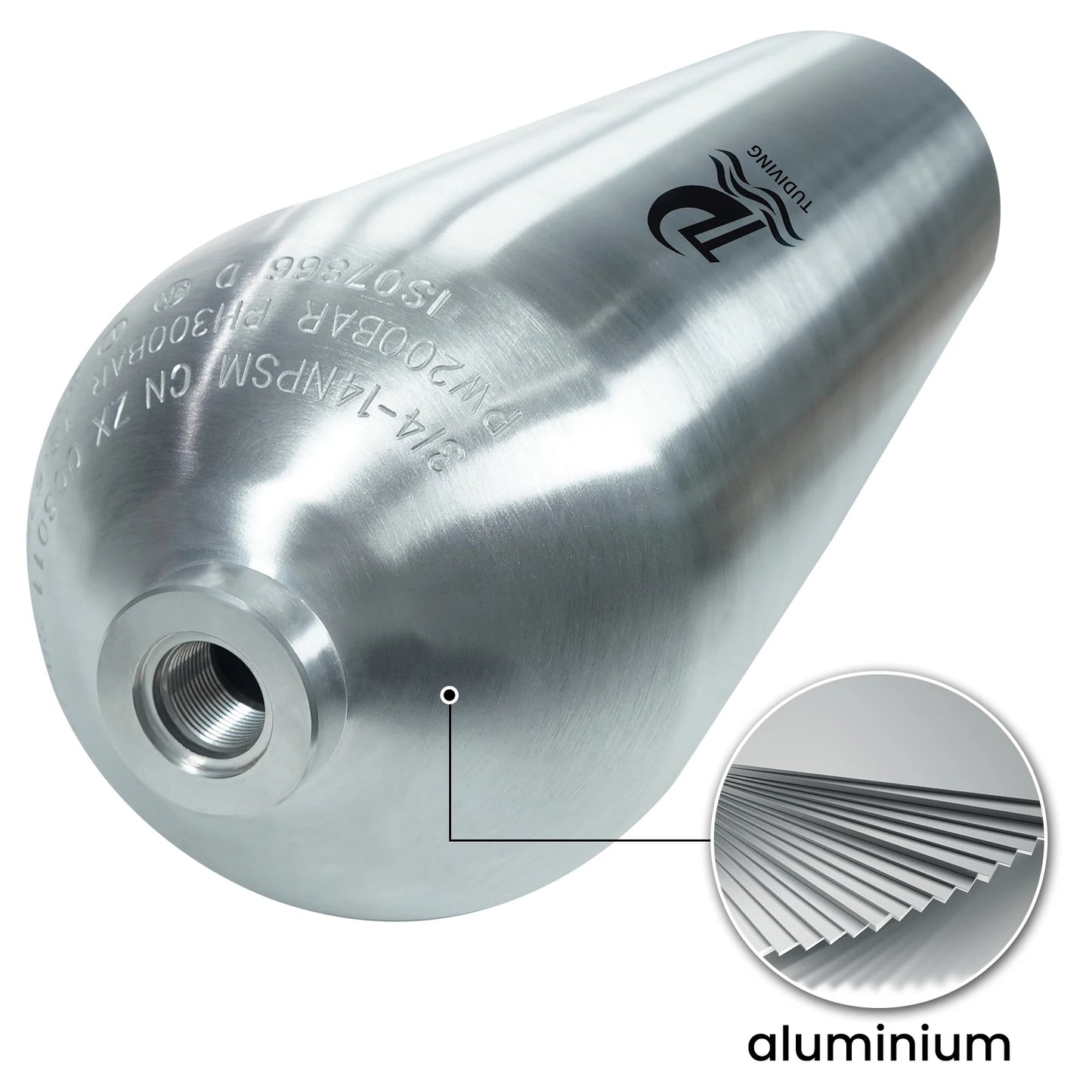 TUDIVING Aluminum Scuba Diving Tank With DIN Valve