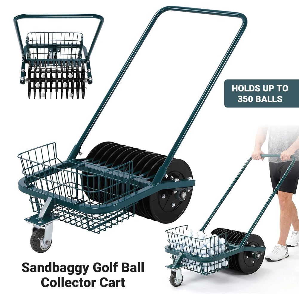 Golf Ball Retriever No Bending Over Collector Basket For Golfers