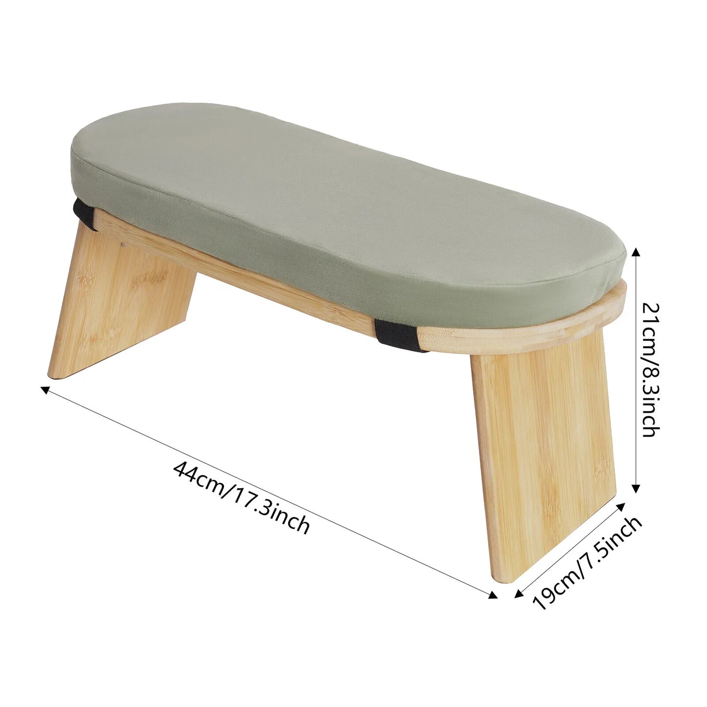 Foldable Ergonomic Meditation Bench For Kneeling Yoga And Prayer