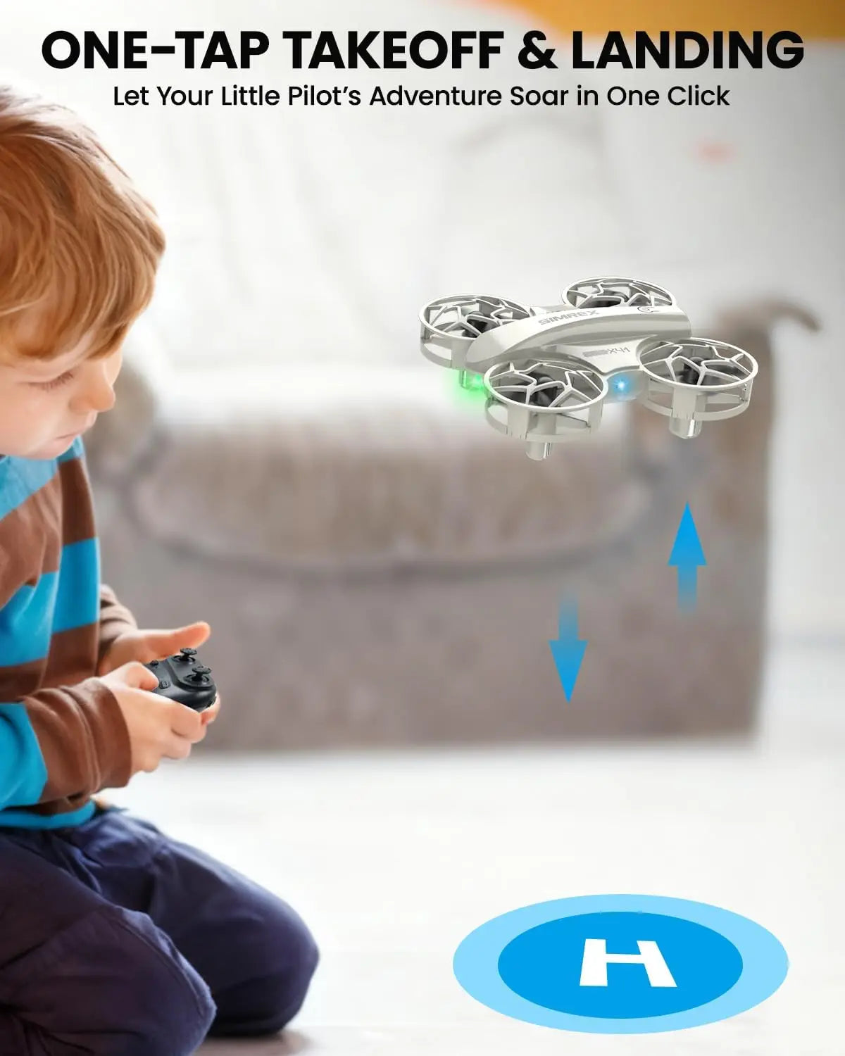 Mini RC Quad Drone For Beginners With Altitude Hold