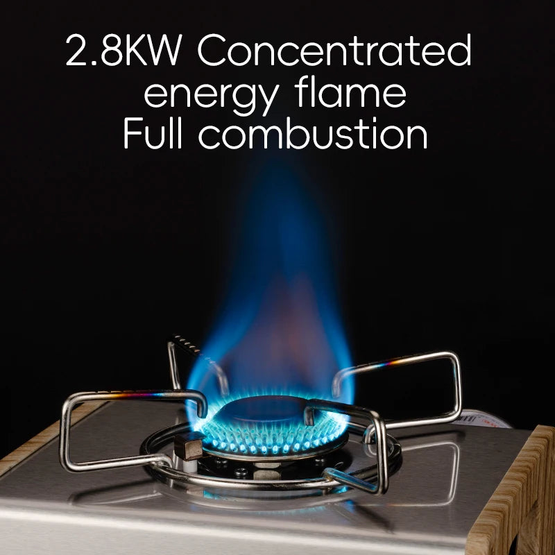 Qunature Outdoor Portable Cassette Stove for Camping and Tea Brewing