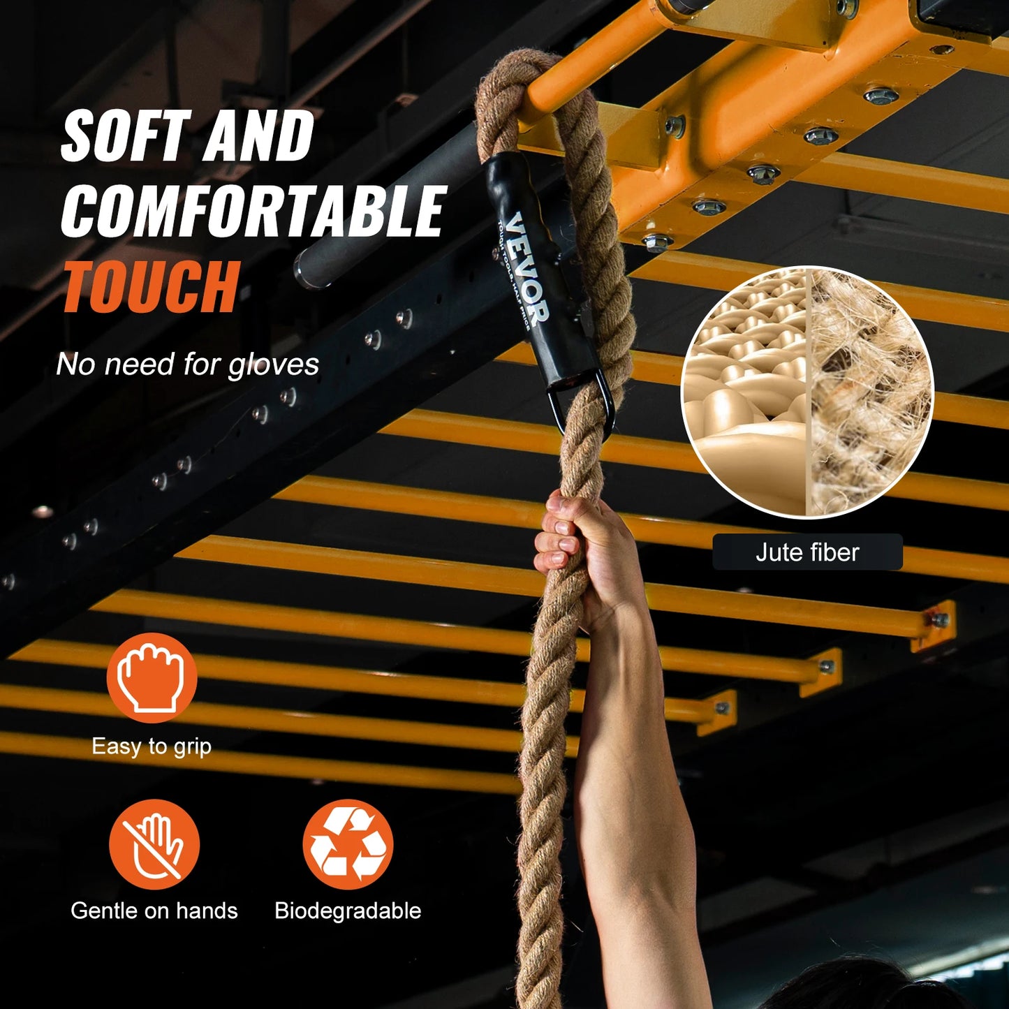 SucceBuy Gym Climbing Rope for Fitness Training and Workouts