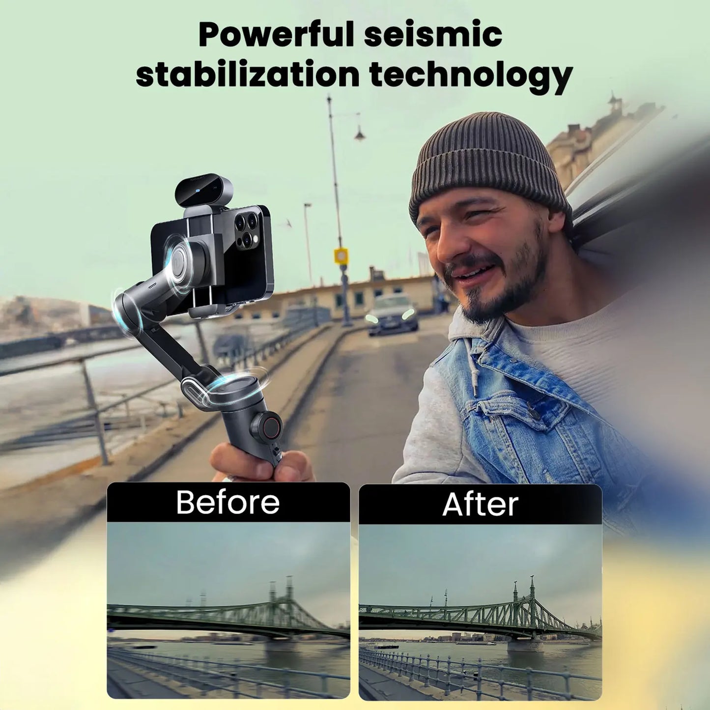 AOCHUAN Smart XE AI Gimbal Stabilizer With Gesture Tracking