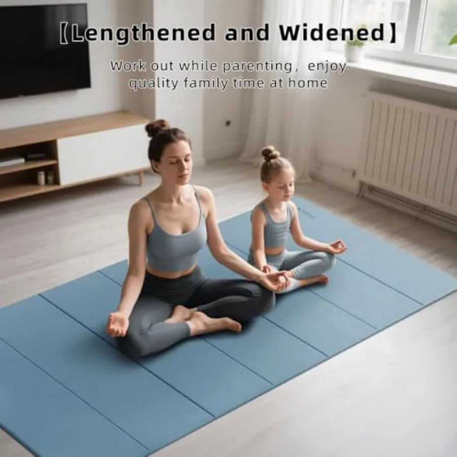 Foldable Yoga Mat With TPE Non Slip For Indoor Outdoor
