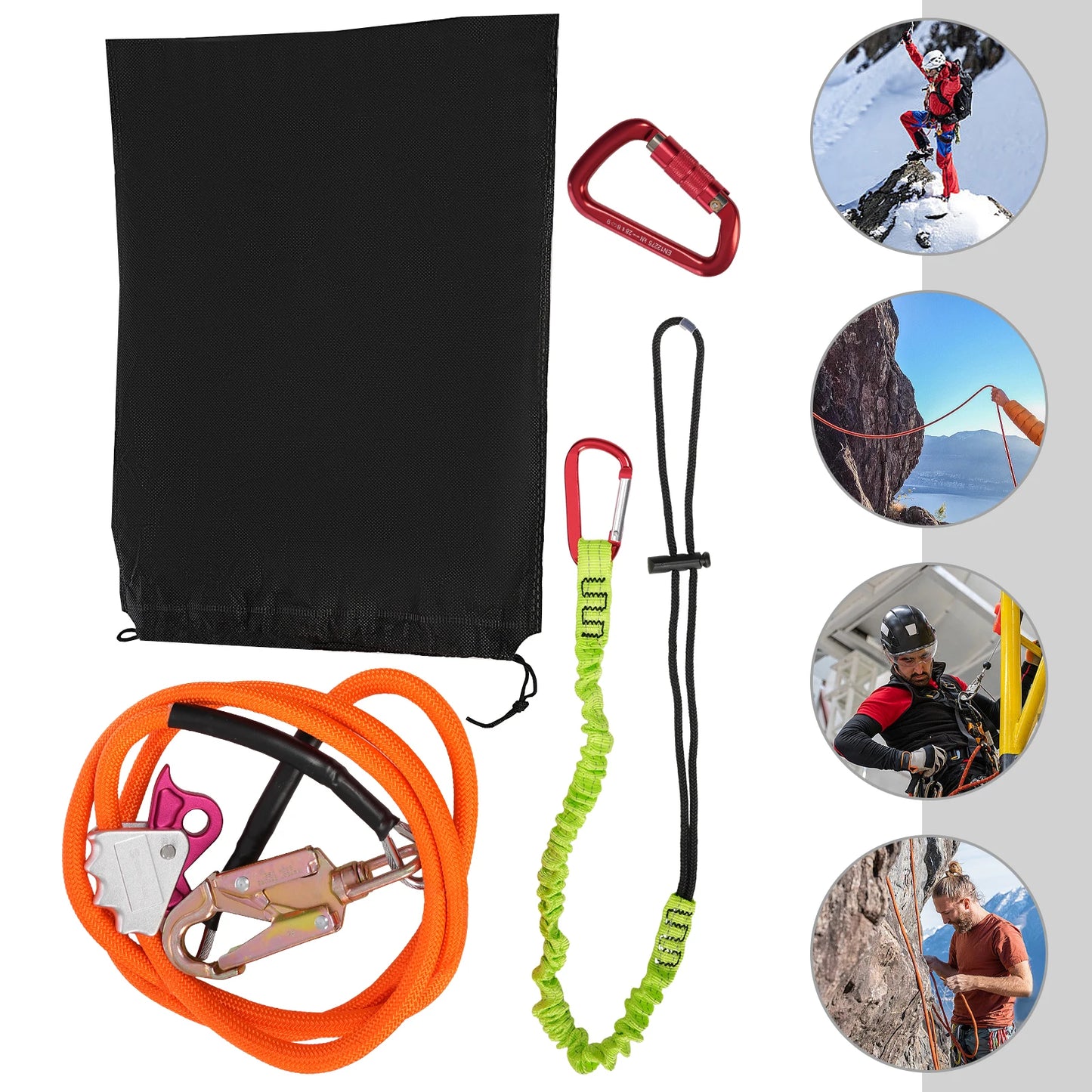 Sling Tree Descent Rope With Triple Locking Carabiner