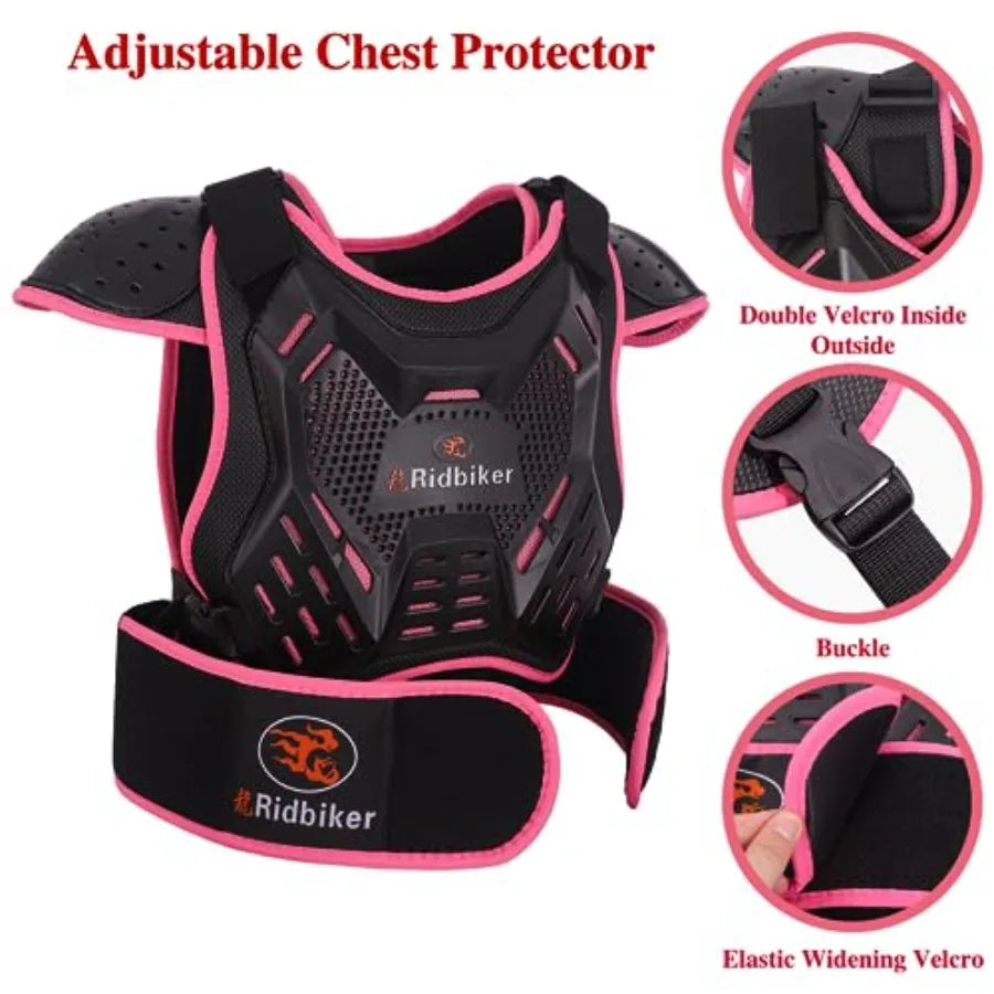 Dirt Bike Motocross Chest Protector With Elbow And Knee Guards