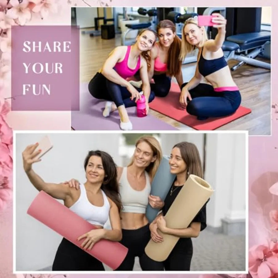 Yoga Mat Anti Slip Tear Resistant Exercise Mat For Gym