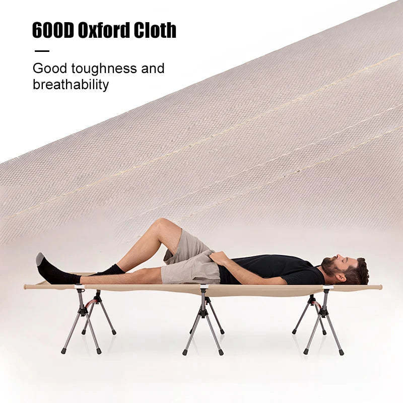 WESTTUNE Ultralight Camping Cot With Leg Extenders For Outdoor Travel