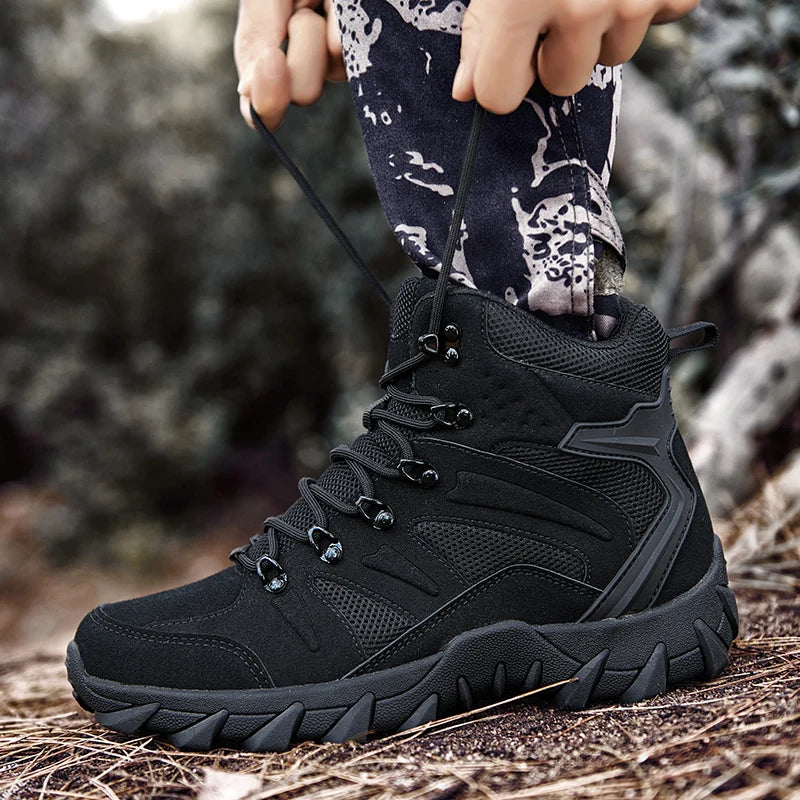 Louis KADHRCN Men's Casual Tactical Boots Lightweight Side Zipper