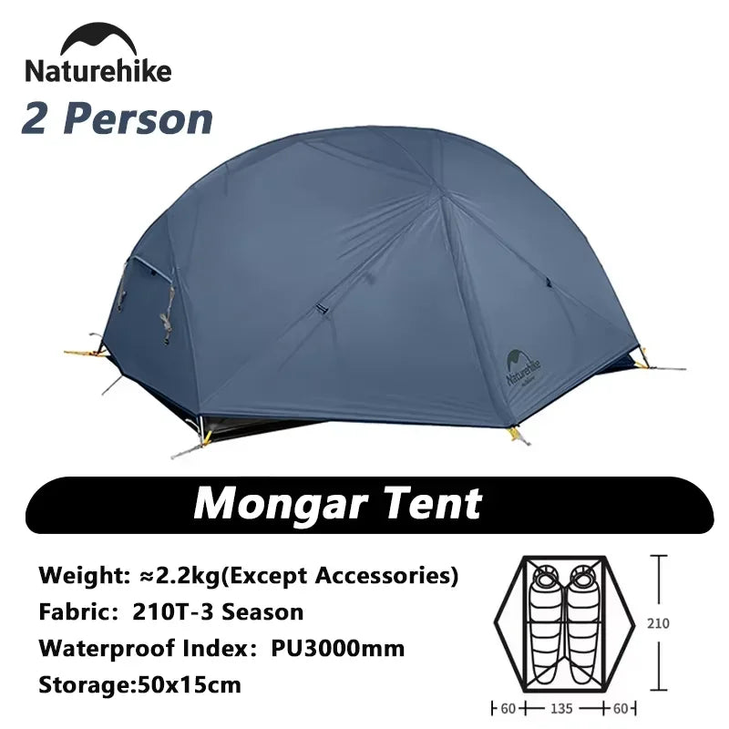 Naturehike Mongar Ultralight Tent Waterproof PU3000mm