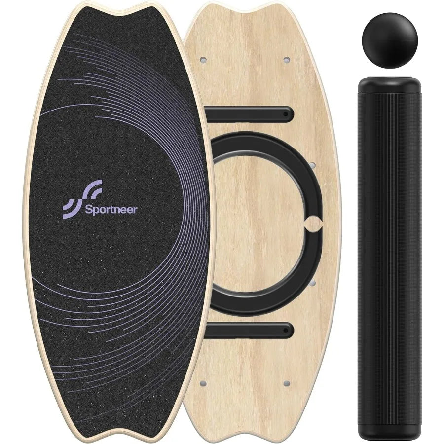 Balance Board with 7 Modes Wobble Board and Adjustable Stoppers for Enhancing Balance Stability Training Physical Therapy Surf