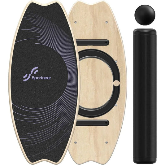 Balance Board with 7 Modes Wobble Board and Adjustable Stoppers for Enhancing Balance Stability Training Physical Therapy Surf
