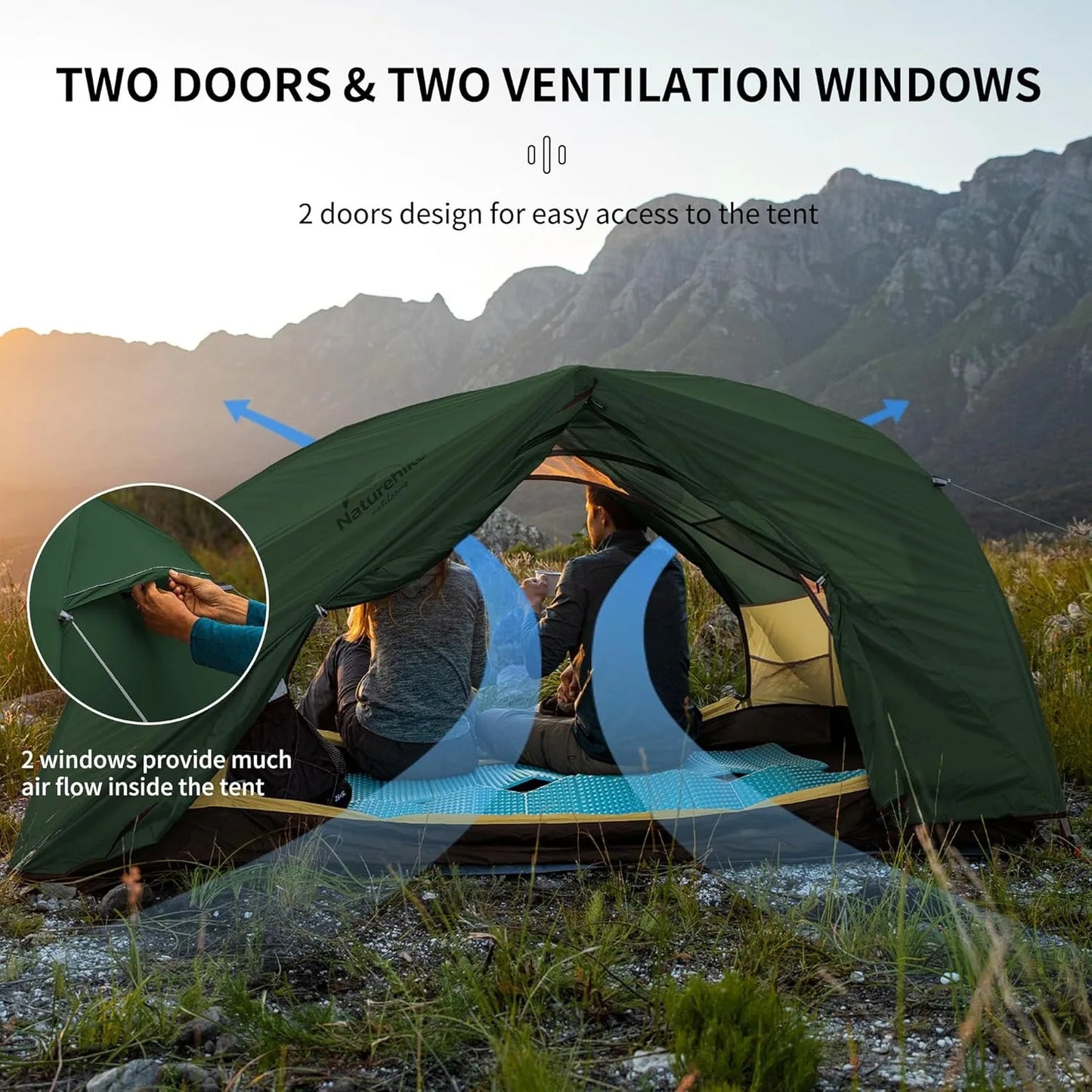 Naturehike Star River Ultralight Two Person Waterproof Tent Four Seasons