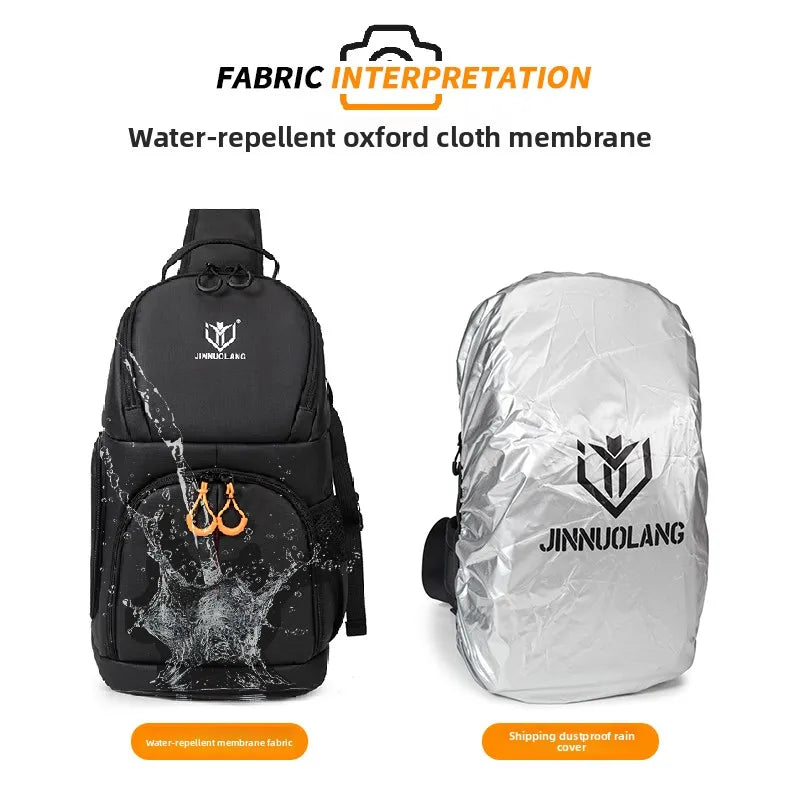 JINNUOLANG Waterproof Travel Camera Bag For DSLR And Lenses Crossbody