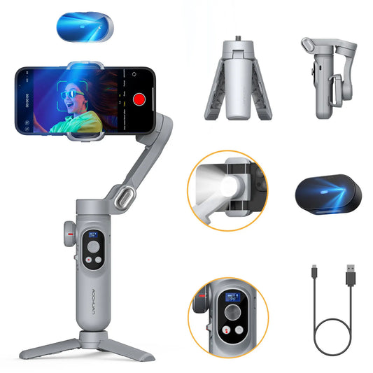 AOCHUAN Smart XPro AI 3 Axis Gimbal Stabilizer For iPhone